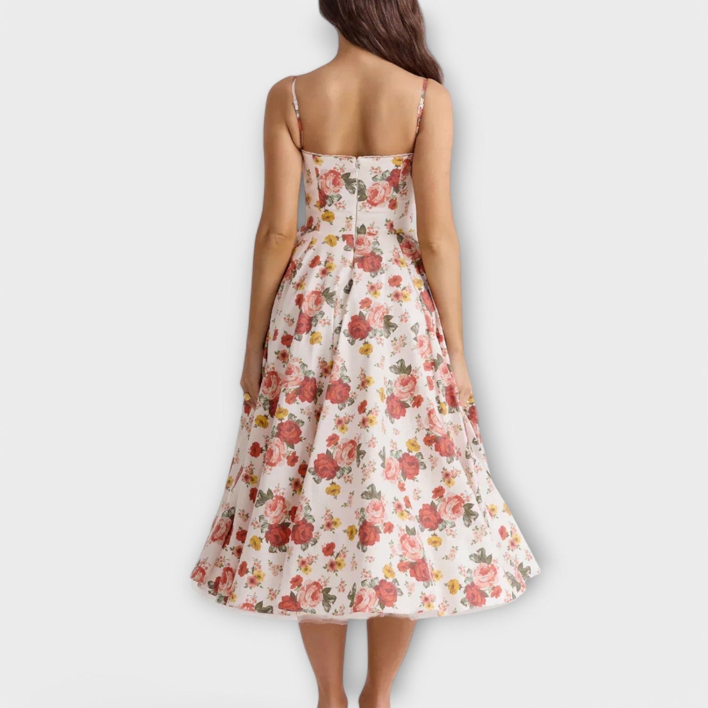 Mélie – Lehká letní šaty s detailem korzetu