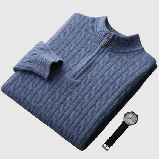 Adam – kašmírový zip svetr