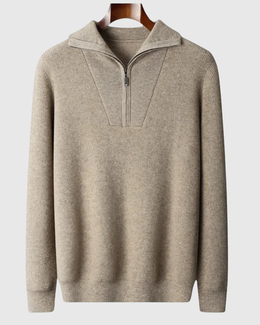 Marek – kašmírový half-zip svetr