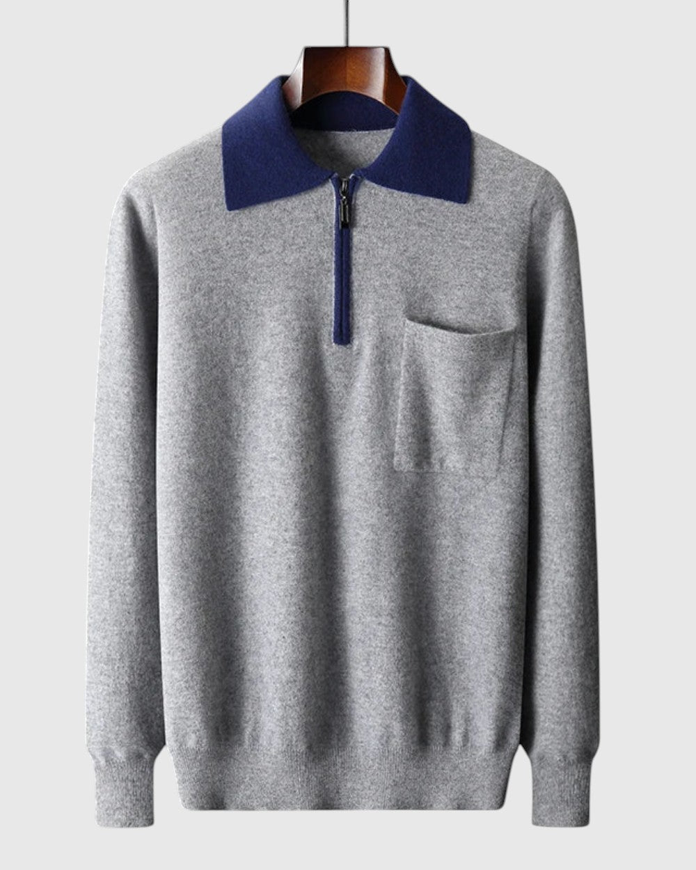 Lukáš – kašmírové polo se zipem